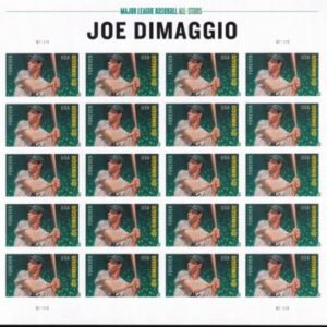 US 4697a Modern Imperf Joe DiMaggio Sheet