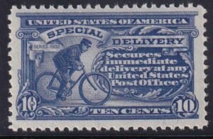 US E11 Special Delivery Mint NH VF-XF Dark Ultramarine "Pink Back" Exceptional!