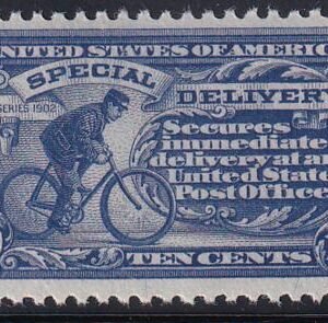 US E11 Special Delivery Mint NH VF-XF Dark Ultramarine "Pink Back" Exceptional!