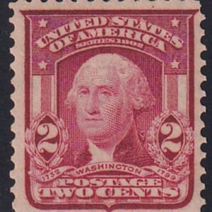 US 319 Var Bureau & Regular Issues Mint NH VF Dark Carmine - Unlisted Shade