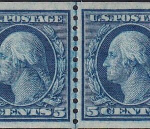 US 458 Washington / Franklin Mint NH XF XF- Beautiful Line Pair - Rich Color - Very Well Centered!