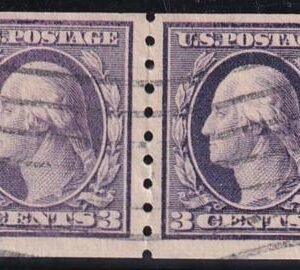 US 394 Washington / Franklin Used VF Pair, Few Shorter Perfs Left