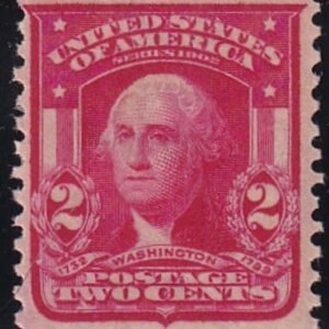 US 319Fj Bureau & Regular Issues Mint LH F-VF Scarce Die II Carmine Rose