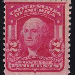 US 319Fj Bureau & Regular Issues Mint H F Scarce Die II Carmine Rose