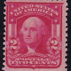 US 319Fj Bureau & Regular Issues Mint NH F Die II Carmine Rose