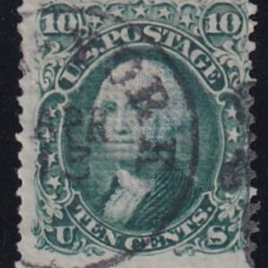 US 96 Fancy Cancel Used F+ Natural Irregular Perfs At Bottom NY CDS Cancel