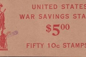 US WS7b War Savings Stamp Mint NH VF Pristine - Generally Well Centered Panes