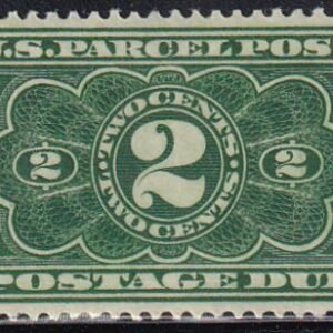US JQ2 Parcel Post Postage Dues NH VF++ Fresh But Faint Horiz. Crease Along Bottom