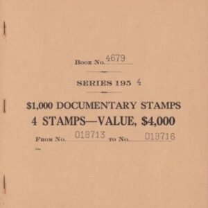US R684a Revenue Booklet NH VF-XF Complete Bklt - Pristine - Panes Of 4 w/ Receipt Tab