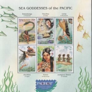 US 261 Trust Territories Micronesia NH VF Pacific '97 Goddess Of Sea M/S