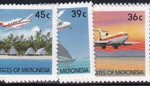 US C43-46 Trust Territories Micronesia Airmail NH VF Aircraft(1990)