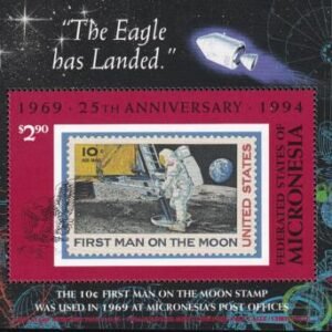 US C49 Trust Territories Micronesia Airmail NH VF Moon Landing S/S (1994)