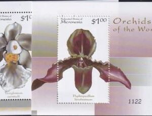 US 368-69 Trust Territories Micronesia NH VF Orchids S/S