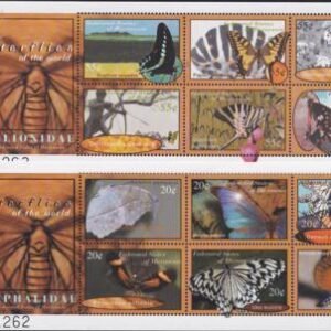 US 372-73 Trust Territories Micronesia NH VF Butterflies M/S