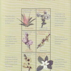 US 385 Trust Territories Micronesia NH VF Pacific Flowers M/S