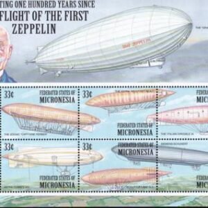 US 390 Trust Territories Micronesia NH VF Zeppelins & Airships M/S