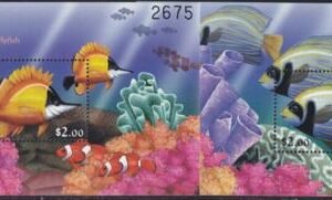 US 401-02 Trust Territories Micronesia NH VF Coral Fish S/S