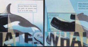 US 418-19 Trust Territories Micronesia NH VF Whales S/S