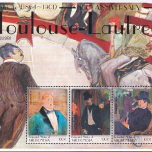 US 439 Trust Territories Micronesia NH VF Toulouse-Lautrec M/S