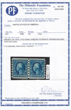 INV-25176x1_2309e56c-aaa2-4ba9-a33a-597cd983a4d3 US 347MM Type III Vending Machine Mint LH XF SUP PF Cert, Signed Champagne