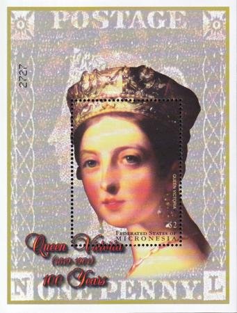 INV-25203itExt US 442 Trust Territories Micronesia NH VF Queen Victoria S/S