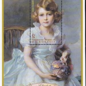 US 444 Trust Territories Micronesia NH VF Queen Elizabeth S/S