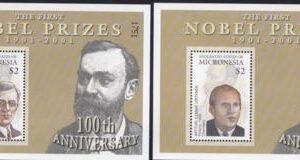 US 471-72 Trust Territories Micronesia NH VF Nobel Winners S/S