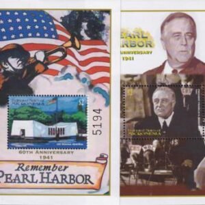 US 480-1 Trust Territories Micronesia NH VF Pearl Harbor S/S