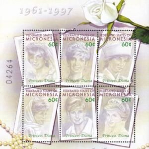 US 496 Trust Territories Micronesia NH VF Princess Diana M/S