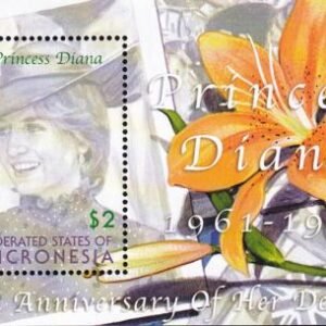US 497 Trust Territories Micronesia NH VF Princess Diana S/S