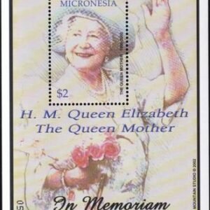 US 506 Trust Territories Micronesia NH VF Queen Mother Memorial S/S