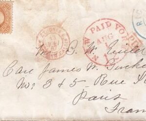 US 71 FDCS And Better Covers VF Richmond, IN To Paris, Great Cover, Slight Edge Toning