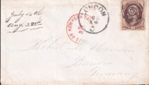 US 139 On  Cover FDCS And Better Covers (Fine + UL Corner Perf Off) NY To Bremen Via London. Pristine Cover