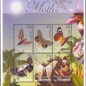 US 515 Trust Territories Micronesia NH VF Moths M/S