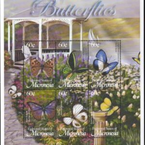 US 518 Trust Territories Micronesia NH VF Butterflies M/S
