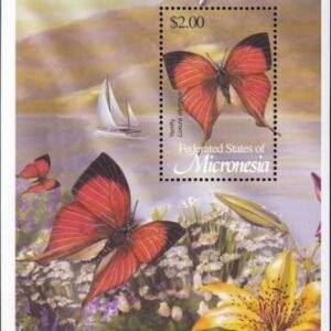 US 523 Trust Territories Micronesia NH VF Butterflies S/S