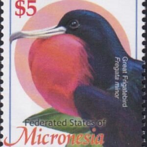 US 536 Trust Territories Micronesia NH VF $5.00 Bird Definitive