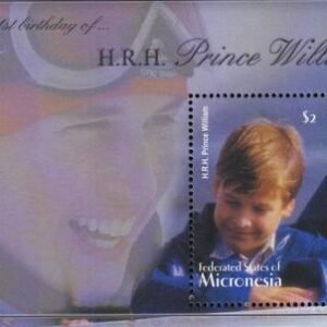 US 544 Trust Territories Micronesia NH VF Prince William Birthday S/S