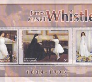 US 563 Trust Territories Micronesia NH VF James McNeill Whistler M/S