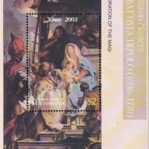 US 569 Trust Territories Micronesia NH VF Christmas S/S