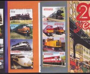 US 594-96 Trust Territories Micronesia NH VF Train Bicentennial M/S