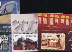 US 597-99 Trust Territories Micronesia NH VF Train Bicentennial S/S