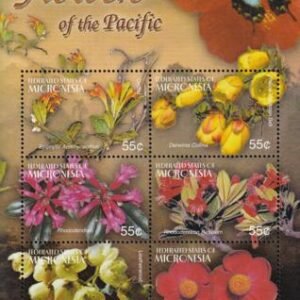 US 609 Trust Territories Micronesia NH VF Flowers Of The Pacific M/S