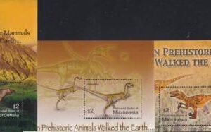 US 618-20 Trust Territories Micronesia NH VF Prehist. Animals S/S