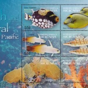 US 621 Trust Territories Micronesia NH VF Fish Of The Pacific M/S