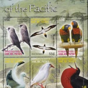 US 625 Trust Territories Micronesia NH VF Birds Of Pacific M/S
