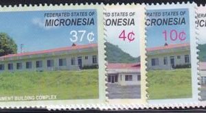 US 654-57 Trust Territories Micronesia NH VF Government Buildings
