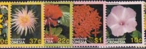 US 673-78 Trust Territories Micronesia NH VF Flowers Definitive Set