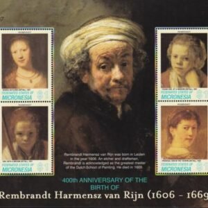 US 692 Trust Territories Micronesia NH VF Rembrandt M/S