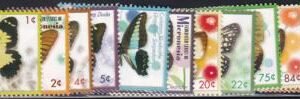 US 702-13 Trust Territories Micronesia NH VF Butterflies 1-cent-$4.05